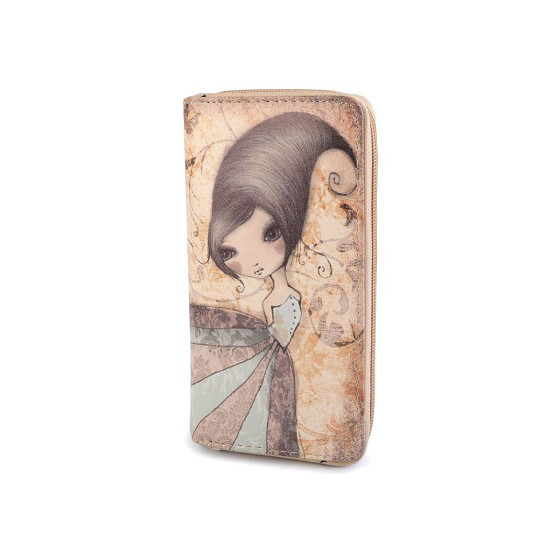 Dámska peňaženka 10x19 cm - Ecru (1 Kus) Dámska peňaženka 10x19 cm - Ecru (1 Kus)