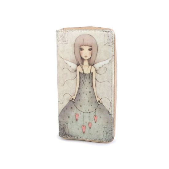 Dámska peňaženka 10x19 cm - Ecru (1 Kus) Dámska peňaženka 10x19 cm - Ecru (1 Kus)