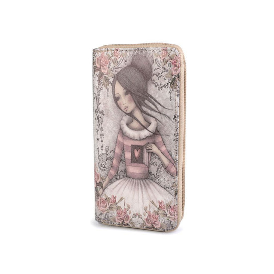 Dámska peňaženka 10x19 cm - Ecru (1 Kus) Dámska peňaženka 10x19 cm - Ecru (1 Kus)