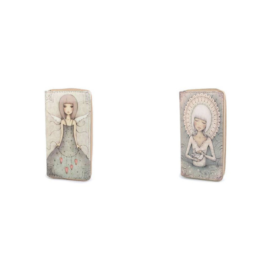 Dámska peňaženka 10x19 cm - Ecru (1 Kus) Dámska peňaženka 10x19 cm - Ecru (1 Kus)
