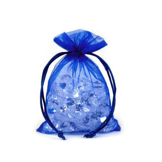 Woreczek podarunkowy 10x15 cm organza - Niebieski kobaltowy (10 Sztuki) Woreczek podarunkowy 10x15 cm organza - Niebieski kobaltowy (10 Sztuki)