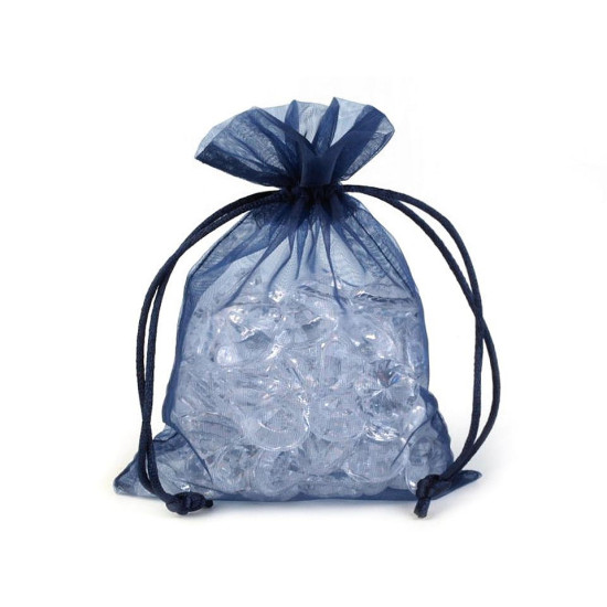 Woreczek podarunkowy 10x15 cm organza - Niebieski kobaltowy (10 Sztuki) Woreczek podarunkowy 10x15 cm organza - Niebieski kobaltowy (10 Sztuki)