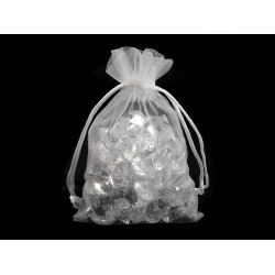 Woreczek podarunkowy 10x15 cm organza - White (10 Sztuki)
