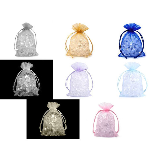 Woreczek podarunkowy 10x15 cm organza - Niebieski kobaltowy (10 Sztuki) Woreczek podarunkowy 10x15 cm organza - Niebieski kobaltowy (10 Sztuki)