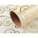 Christmas / wedding organza fabric with metallic printing width 36 cm - White (1 Meter) Christmas / wedding organza fabric with metallic printing width 36 cm - White (1 Meter)