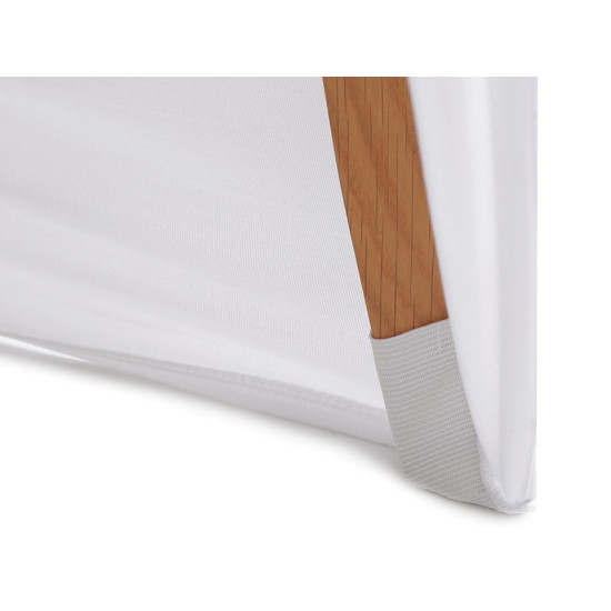Stretch chair cover - pleated - White (4 Pieces)