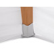 Stretch chair cover - pleated - White (4 Pieces)