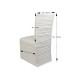 Stretch chair cover - pleated - White (4 Pieces)