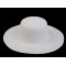 Chapeau d’été femme pour création diy - Blanc (1 Pièce)