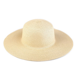 Ladies summer hat unfinished for diy - Cream lightest (1 Piece)