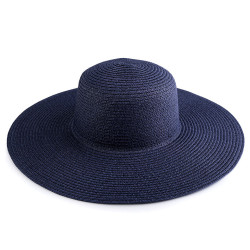Ladies summer hat unfinished for diy - Paris blue (1 Piece)