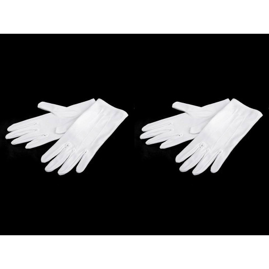 Rękawiczki wizytowe satynowe męskie - White (1 Para) Rękawiczki wizytowe satynowe męskie - White (1 Para)