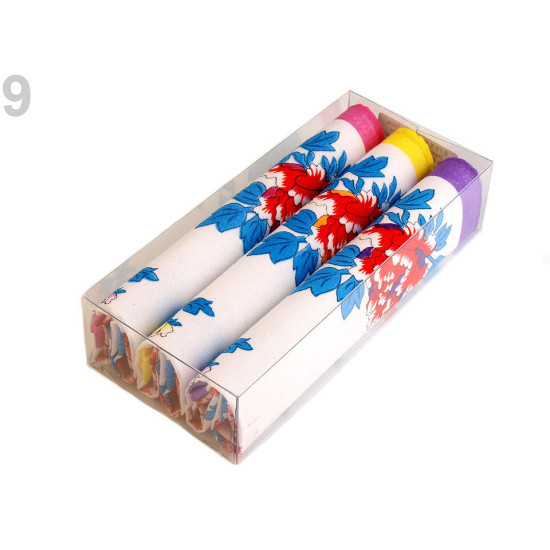 Women's handkerchief small flowers - Random mix of colours and desi (1 Box) Women's handkerchief small flowers - Random mix of colours and desi (1 Box)