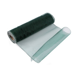 Organza szerokość 21 cm - Zielony jodłowy (9 Metry)
