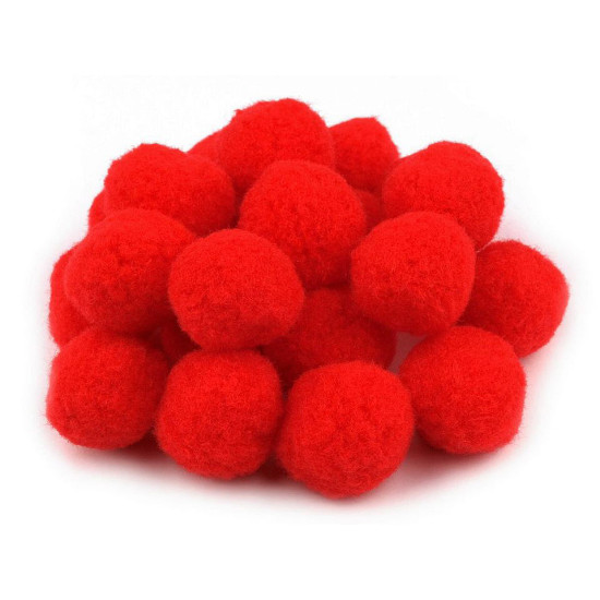 Pompon ø25 mm - Różowy (100 Sztuki) Pompon ø25 mm - Różowy (100 Sztuki)