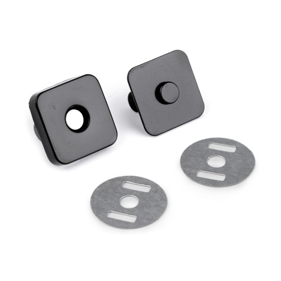 Zapięcie magnetyczne 18x18mm kwadrat - Złoty (5 Zestawy) Zapięcie magnetyczne 18x18mm kwadrat - Złoty (5 Zestawy)