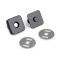 Broche magnético cuadrado para monederos y bolsos 18x18 mm - Barniz negro (100 Juegos)
