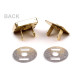 Zapięcie magnetyczne 18x18mm kwadrat - Złoty (5 Zestawy) Zapięcie magnetyczne 18x18mm kwadrat - Złoty (5 Zestawy)