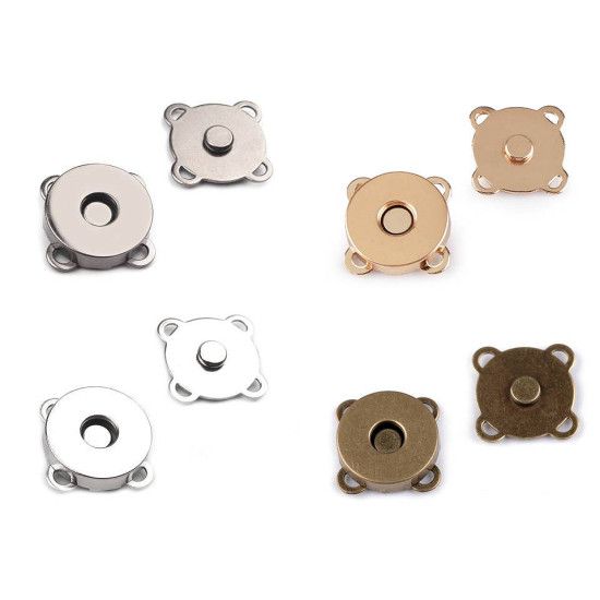 Zapięcie magnetyczne do przyszycia ø18 mm - Różowozłota (5 Zestawy) Zapięcie magnetyczne do przyszycia ø18 mm - Różowozłota (5 Zestawy)