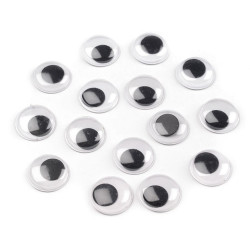 Oczy samoprzylepne ø15 mm - Zobacz zdjęcie (200 Sztuki)