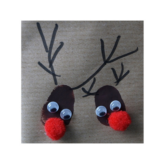 Wiggle eyes self-adhesive ø6 mm - As pictured (50 Pieces)