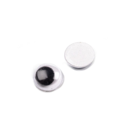 Wiggle eyes self-adhesive ø6 mm - As pictured (50 Pieces)