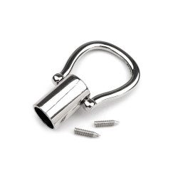 Metal handbag handle connectors ø12 mm - Nickel (10 Sets)