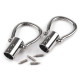 Conectores de asa de bolso de metal ø12 mm - Níquel (2 Juegos) Conectores de asa de bolso de metal ø12 mm - Níquel (2 Juegos)