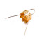 Christmas ball bauble ornament cap with spring wire hangers - Gold (10 Pieces)
