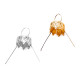 Christmas ball bauble ornament cap with spring wire hangers - Silver (100 Pieces) Christmas ball bauble ornament cap with spring wire hangers - Silver (100 Pieces)