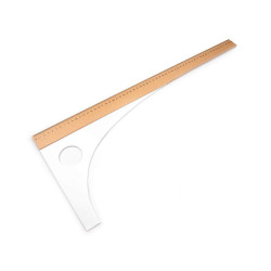Fa szabóméter hossza 60 cm, 80 cm - Természetes közepes (1 Darab)