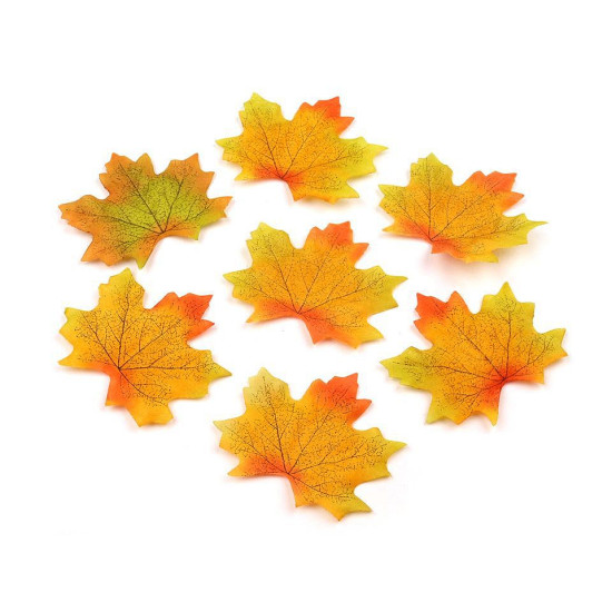Decorative artificial maple leaves 8x8 cm - Dark red (100 Pieces) Decorative artificial maple leaves 8x8 cm - Dark red (100 Pieces)