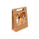 Borsa di carta, con finestra trasparente, dimensioni: 16 x 21 cm - Marrone naturale (50 Pezzi) Borsa di carta, con finestra trasparente, dimensioni: 16 x 21 cm - Marrone naturale (50 Pezzi)