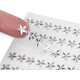 Self adhesive rhinestone crystal star stickers ø10 mm - Medium silver (1 Card) Self adhesive rhinestone crystal star stickers ø10 mm - Medium silver (1 Card)