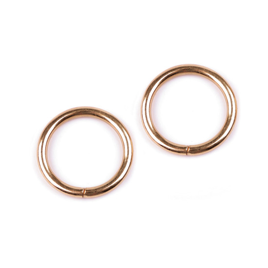 Anello / o-ring, dimensioni: ø 25 mm - Oro rosa (10 Pezzi) Anello / o-ring, dimensioni: ø 25 mm - Oro rosa (10 Pezzi)