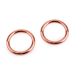 Anello / o-ring, dimensioni: ø 25 mm - Oro rosa (10 Pezzi)