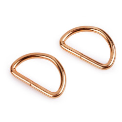 Halbring breite 32 mm - Rosagold (10 Stücke)