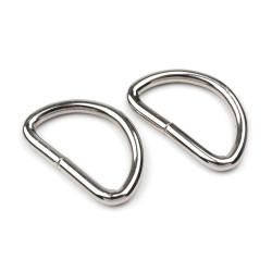 Półkółko szerokość 32 mm - Nikiel (10 Sztuki)