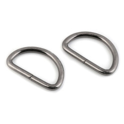Półkółko szerokość 32 mm - Czarny nikiel (10 Sztuki)