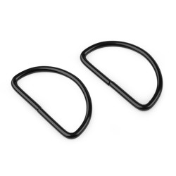 Halbring breite 38 mm - Schwarz lackiert (100 Stücke)