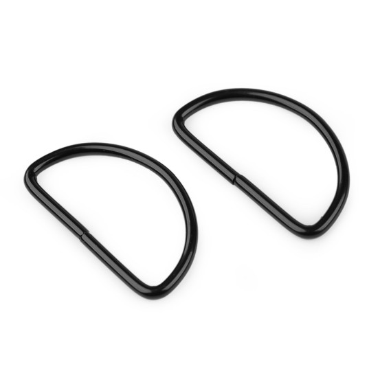 D-ring width 38 mm - Black varnish (100 Pieces)