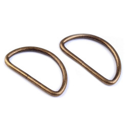 Halbring breite 38 mm - Altmessing (100 Stücke)