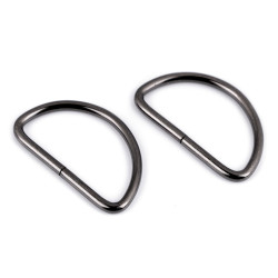 Halbring breite 38 mm - Nickel schwarz (100 Stücke)