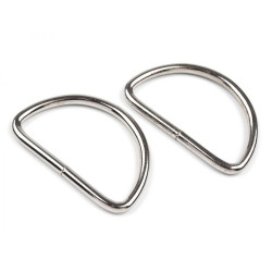 Halbring breite 50 mm - Nickel (100 Stücke)
