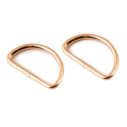 Halbring breite 32 mm - Rosagold (10 Stücke)