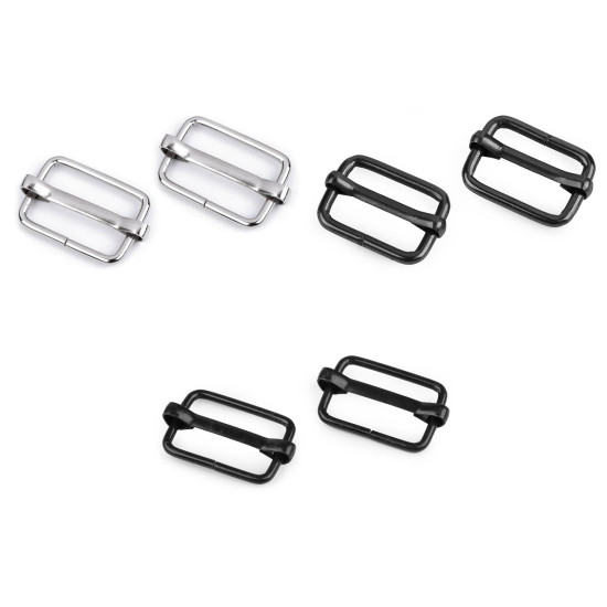 Adjustable slide buckle width 20 mm for webbing - Black varnish (300 Pieces) Adjustable slide buckle width 20 mm for webbing - Black varnish (300 Pieces)