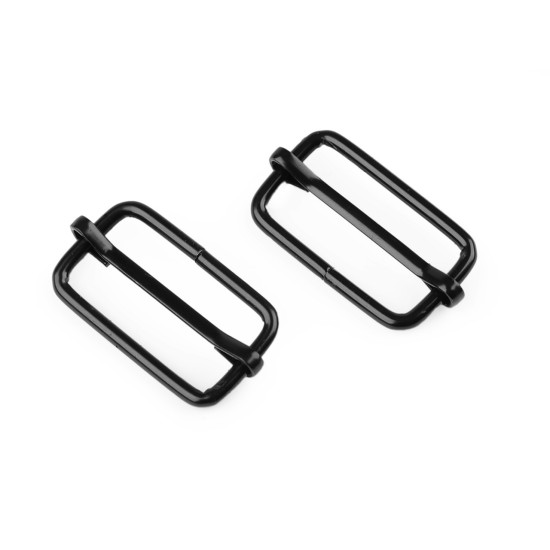 Adjustable slide buckle width 25 mm for webbing - Nickel (300 Pieces) Adjustable slide buckle width 25 mm for webbing - Nickel (300 Pieces)