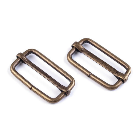 Adjustable slide buckle width 25 mm for webbing - Nickel (300 Pieces) Adjustable slide buckle width 25 mm for webbing - Nickel (300 Pieces)