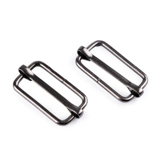 Adjustable slide buckle width 25 mm for webbing - Nickel (300 Pieces) Adjustable slide buckle width 25 mm for webbing - Nickel (300 Pieces)