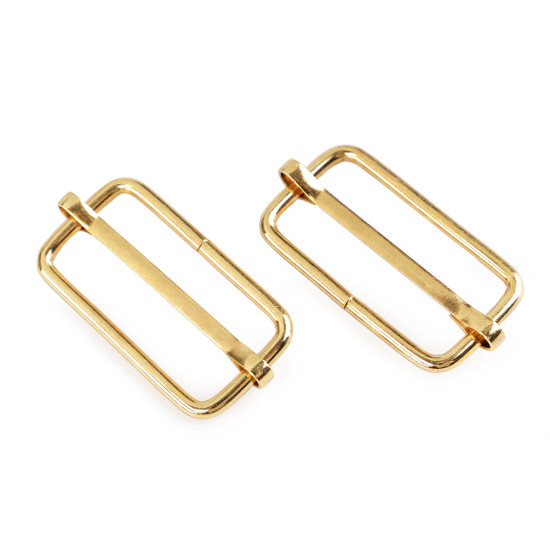 Adjustable slide buckle width 33 mm for webbing - Nickel (100 Pieces) Adjustable slide buckle width 33 mm for webbing - Nickel (100 Pieces)